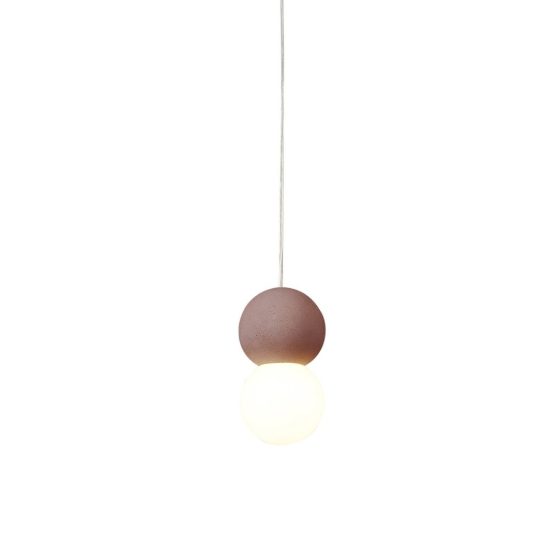 Lampada a sospensione rossa per sala da pranzo led 20w