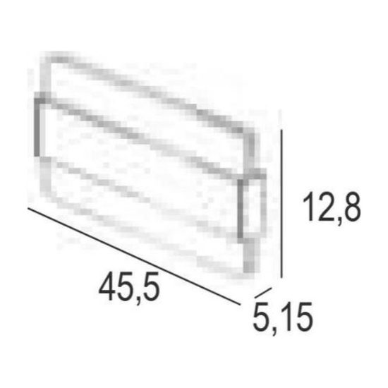 Applique led 30w cct 3000k 4000k moderna da parete foglia oro