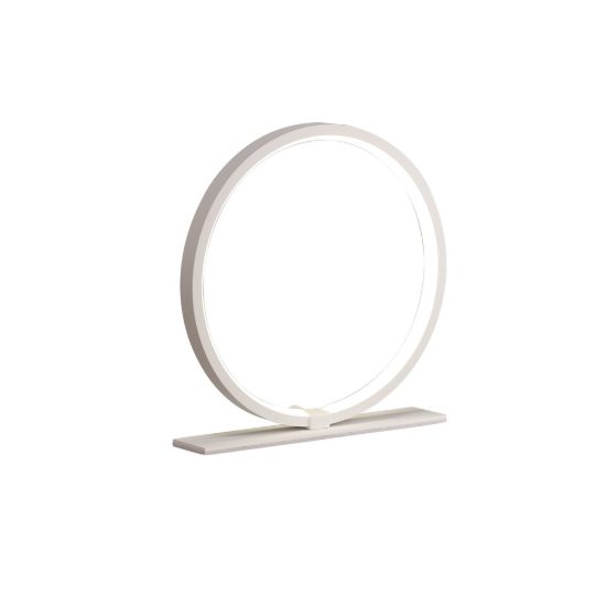Abat-jour anello per camera da letto led 8w 3000k bianca design moderna