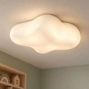 Piccola plafoniera nuvola per cameretta led 3w 3000k 22cm bianca luce soffusa