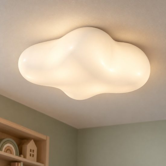 Piccola plafoniera nuvola per cameretta led 3w 3000k 22cm bianca luce soffusa