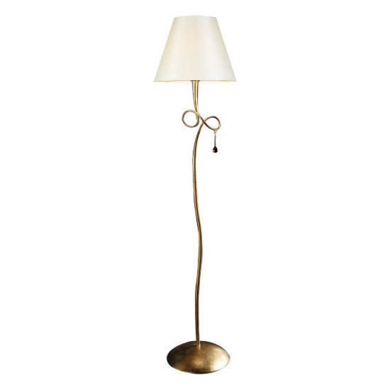 Lampada da terra oro piantana classica per soggiorno