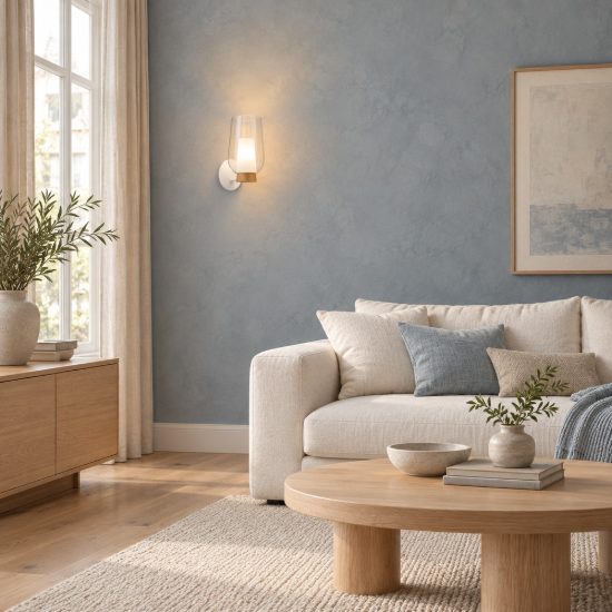 Applique 18cm bianco legno vetro per sala da pranzo