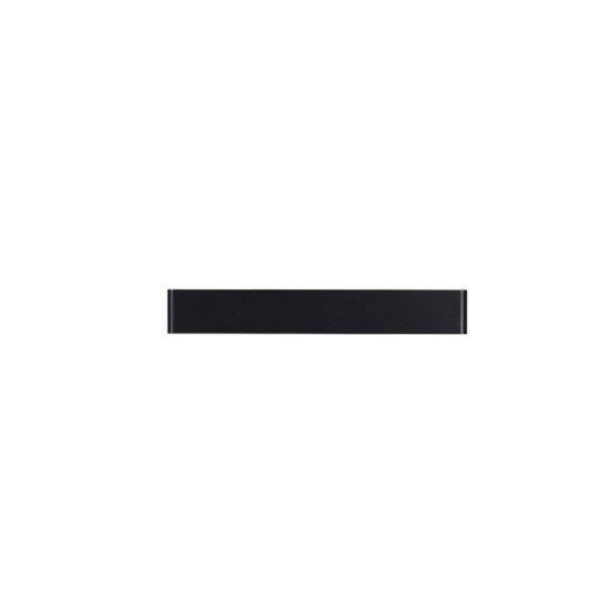 Applique per salotto nera led 14w 3000k 41cm rettangolare moderna