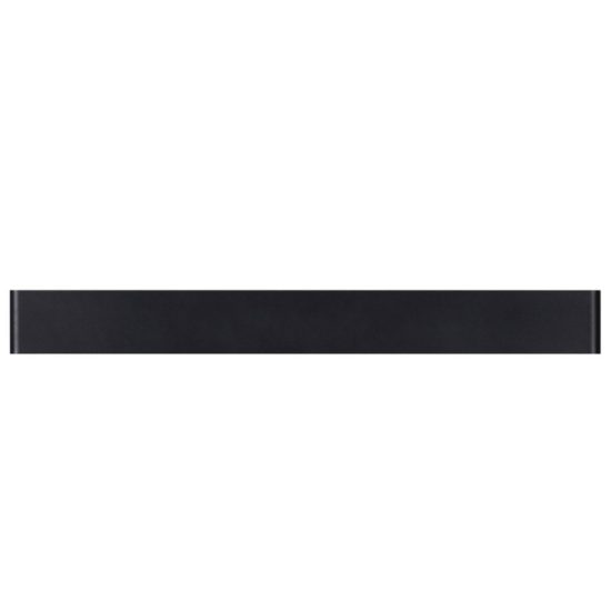 Applique per salotto nera led 20w 3000k 61cm rettangolare biemissione