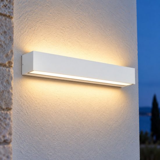 Top light porto applique da esterno led 30w cct 3000k 4000k ip65 bianca