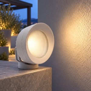 Top light roma faretto da esterno giardino led 10w cct 3000k 6500k ip66 grigio