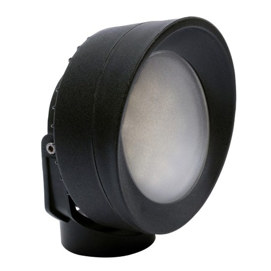 Top light roma faretto nero da esterno giardino led 10w cct 3000k 6500k ip66