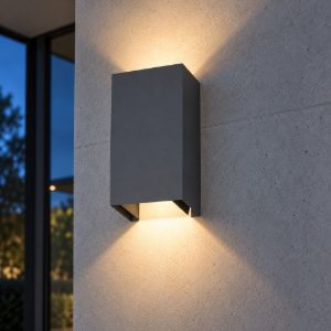 Top light spa lampada da parete per esterno ip54 14cm grigio antracite