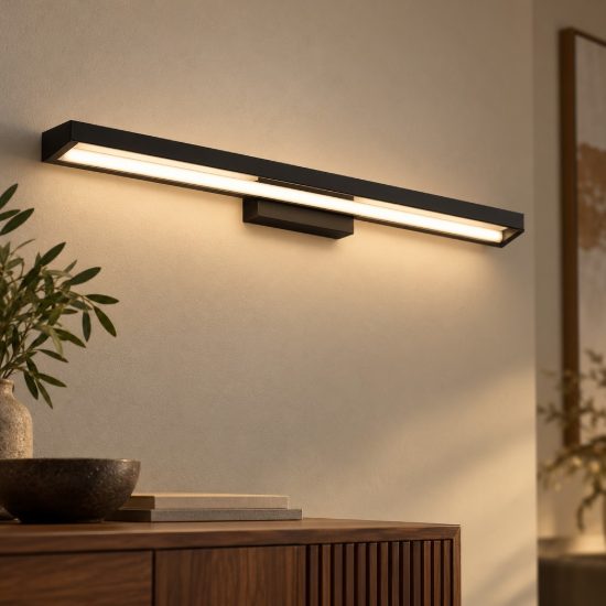 Top light four squares applique per camera da letto nera led 40w cct 3000k 4000k