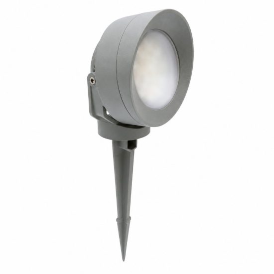 Top light roma faretto con picchetto da esterno giardino led 6w cct 2700k 4000k ip66 grigio