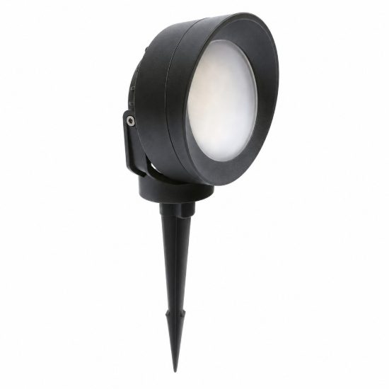 Top light roma faretto con picchetto nero da esterno giardino led 6w cct 2700k 4000k ip66