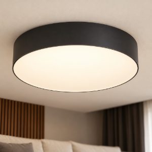 Eglo gallizzi z plafoniera nera led 15w rgb 2700k 6500k dimmerabile con controllo smart