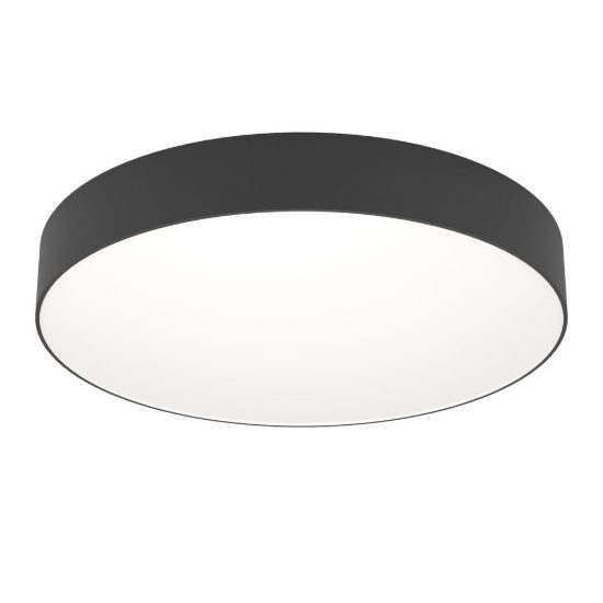 Eglo gallizzi z plafoniera nera led 26w rgb 2700k 6500k dimmerabile con telecomando