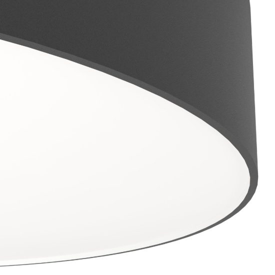Eglo gallizzi z plafoniera nera led 26w rgb 2700k 6500k dimmerabile con telecomando