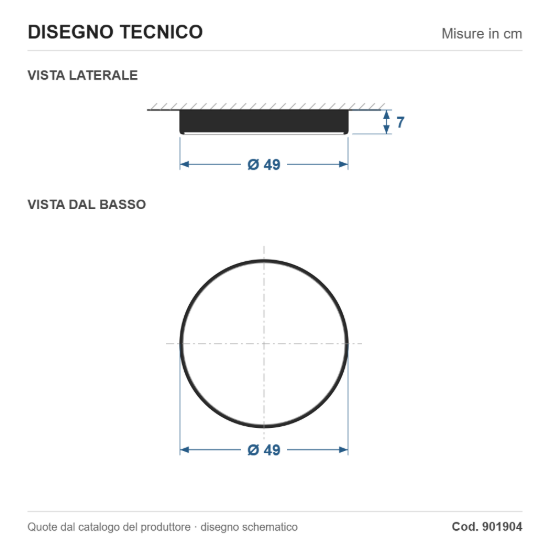 Eglo gallizzi z plafoniera nera led 26w rgb 2700k 6500k dimmerabile con telecomando