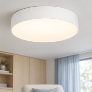 Eglo gallizzi z plafoniera led 15w rgb 2700k 6500k dimmerabile con telecomando bianca