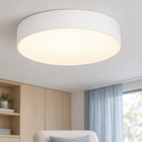 Eglo gallizzi z plafoniera led 15w rgb 2700k 6500k dimmerabile con telecomando bianca