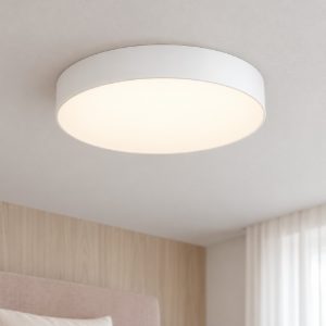 Eglo gallizzi z plafoniera led 26w rgb 2700k 6500k dimmerabile con telecomando bianca