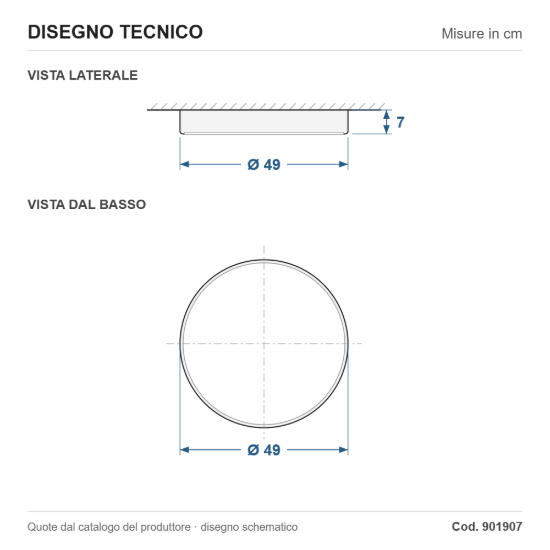 Eglo gallizzi z plafoniera led 26w rgb 2700k 6500k dimmerabile con telecomando bianca