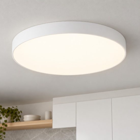 Eglo gallizzi z plafoniera led 36.5w rgb 2700k 6500k 69cm dimmerabile bianca