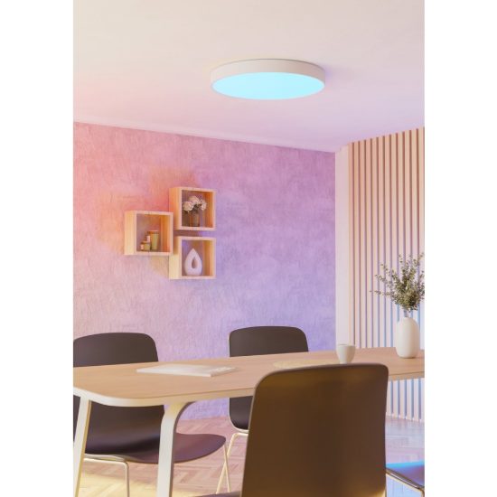 Eglo gallizzi z plafoniera led 36.5w rgb 2700k 6500k 69cm dimmerabile bianca