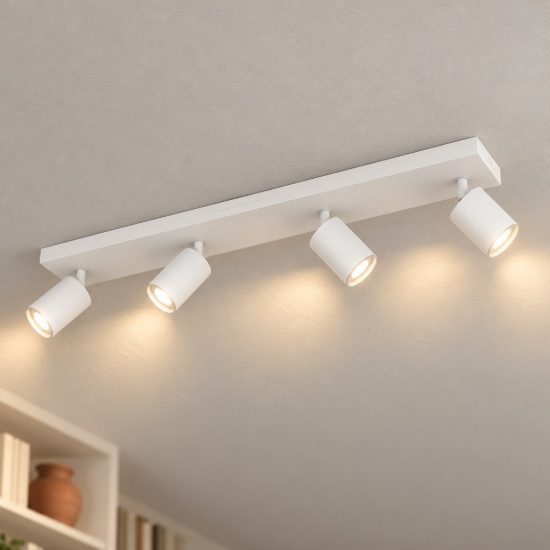 Eglo melitello z plafoniera led 14.8w rgb 2700k 6500k dimmerabile con telecomando bianca
