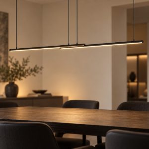 Eglo flatron z lampadario a sospensione led 80w rgb 2700k 6500k con telecomando nero per sala da pranzo