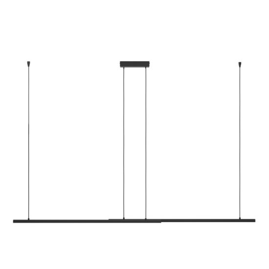 Eglo flatron z lampadario a sospensione led 80w rgb 2700k 6500k con telecomando nero per sala da pranzo
