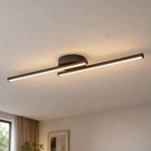 Eglo flatron z plafoniera led 20w rgb 2700k 6500k dimmerabile nero opaco