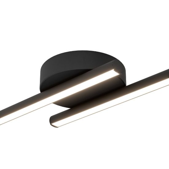 Eglo flatron z plafoniera led 20w rgb 2700k 6500k dimmerabile nero opaco