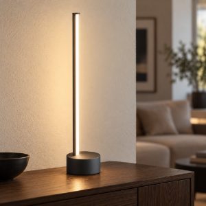 Eglo flatron z lampada da tavolo led 12w rgb 2700k 6500k dimmerabile con telecomando nera design moderna