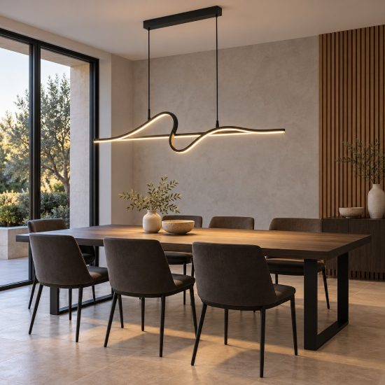 Eglo cotillas z lampadario a sospensione led 30w rgb 2700k 6500k con telecomando per cucina nero