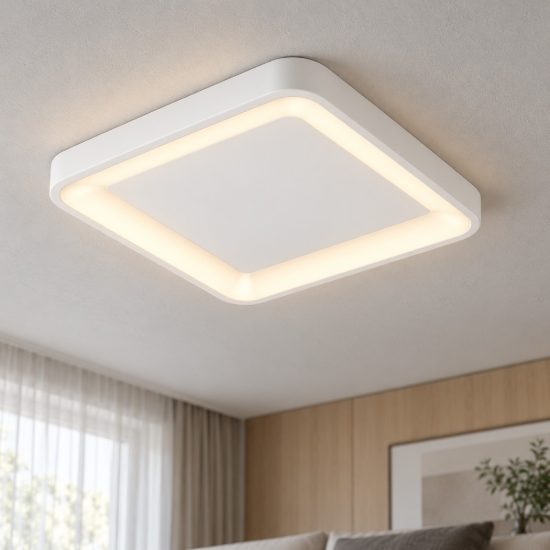 Eglo loretello z plafoniera led 20w rgb 2700k 6500k 35cm dimmerabile bianca