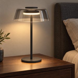 Eglo arroyo z abat-jour per camera da letto nera led 7.2w rgb 2700k 6500k con controllo smart
