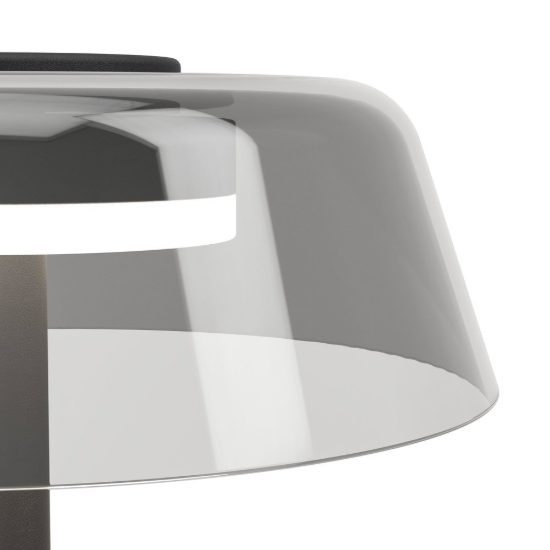 Eglo arroyo z abat-jour per camera da letto nera led 7.2w rgb 2700k 6500k dimmerabile con controllo smart