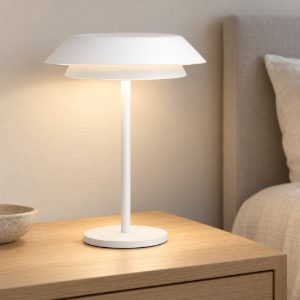 Eglo arroyo z abat-jour per camera da letto led 7.2w rgb 2700k 6500k con controllo smart bianca