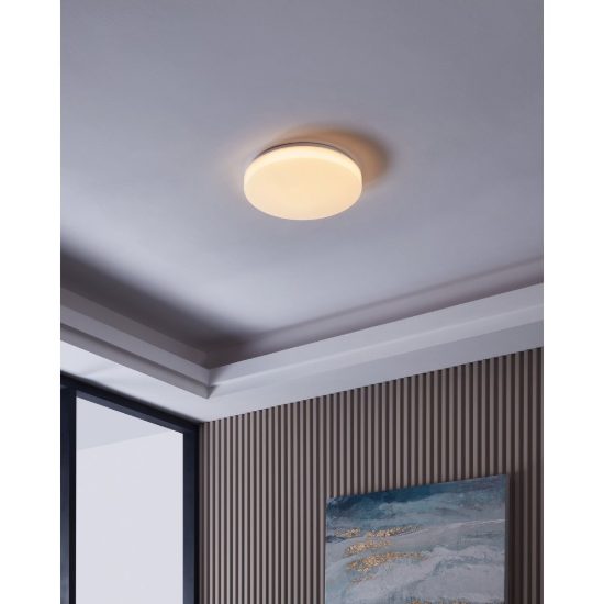 Eglo totari z plafoniera led 19.2w cct 2700k 6500k dimmerabile con telecomando bianca
