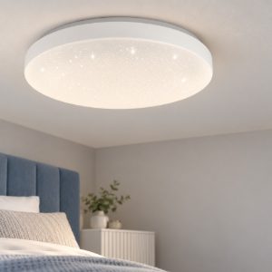 Eglo totari z plafoniera led 44.8w cct 2700k 6500k dimmerabile con controllo smart bianca