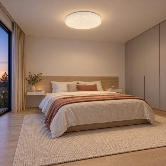 Eglo totari z plafoniera led 44.8w cct 2700k 6500k dimmerabile con controllo smart bianca