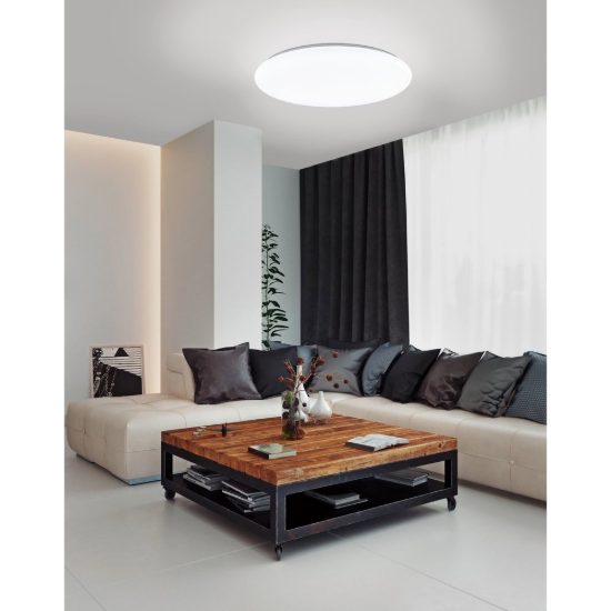 Eglo totari z plafoniera led 44.8w cct 2700k 6500k dimmerabile con controllo smart bianca