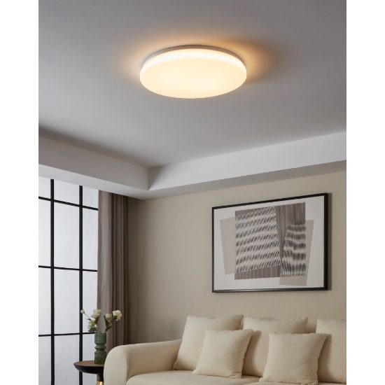 Eglo totari z plafoniera led 44.8w cct 2700k 6500k dimmerabile con controllo smart bianca