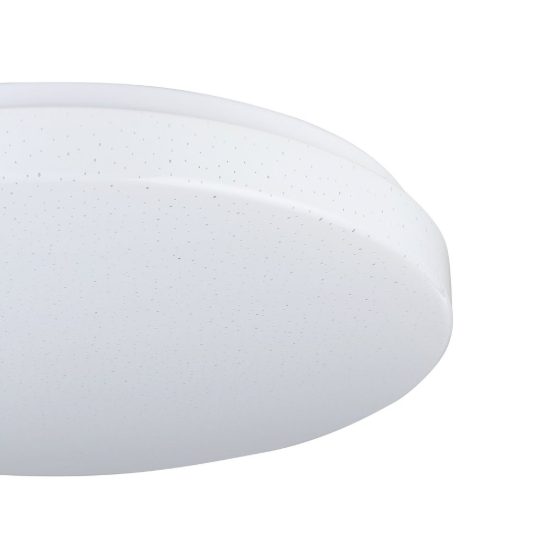 Eglo totari z plafoniera led 19.2w cct 2700k 6500k effetto cristallo dimmerabile con controllo smart bianca