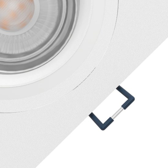Eglo carosso z faretto quadrato da incasso led 4.7w rgb 2700k 6500k dimmerabile con controllo smart bianco per corridoio
