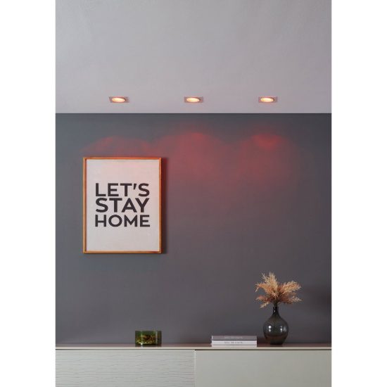 Eglo carosso z faretto quadrato da incasso led 4.7w rgb 2700k 6500k dimmerabile con controllo smart bianco per corridoio