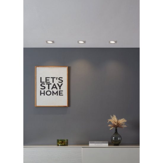 Eglo carosso z faretto quadrato da incasso led 4.7w rgb 2700k 6500k dimmerabile con controllo smart bianco per corridoio