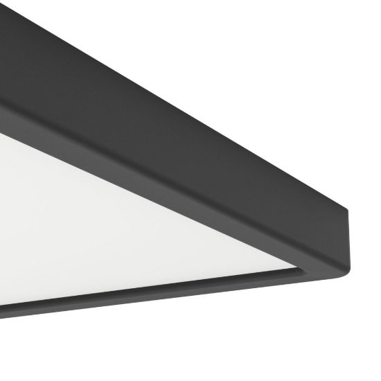 Eglo fueva 6 z plafoniera nera led 13.5w rgb 2700k 6500k dimmerabile con controllo smart