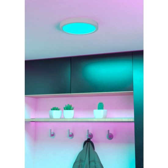 Eglo fueva 6 z plafoniera led 11.2w rgb 2700k 6500k dimmerabile bianca