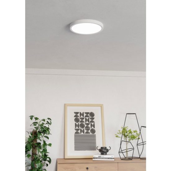 Eglo fueva 6 z plafoniera led 14.3w rgb 2700k 6500k dimmerabile con controllo smart bianca