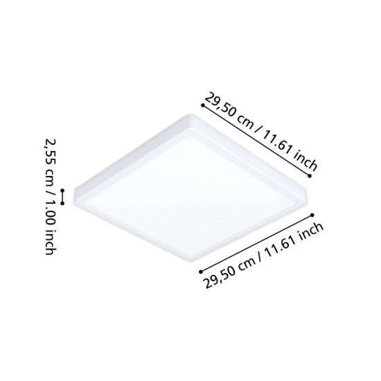 Eglo fueva 6 z plafoniera led 13.5w rgb 2700k 6500k dimmerabile bianca